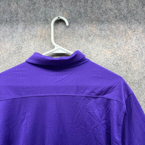 Nike Polo Shirt Mens Large Purple Tour Performance Dri Fit Golf Swoosh Jersey - Picture 9 of 11